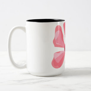 Taza Bicolor Floral Elegance Mug