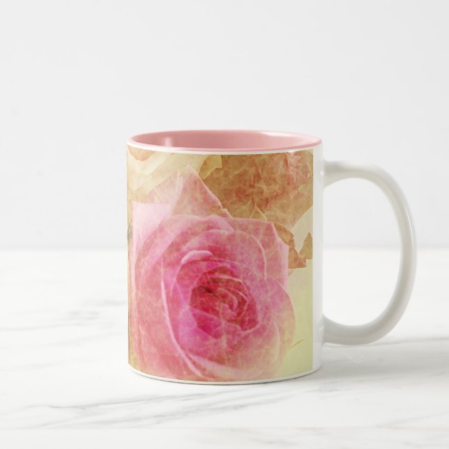Taza Bicolor Floral Grunge Mug (Derecha)