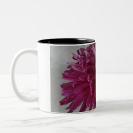 Taza Bicolor Floral Mauve de café de dos tonos Mug