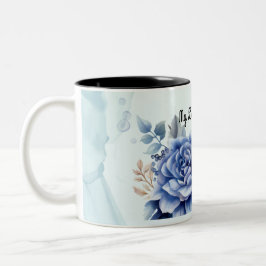 Taza Bicolor Floral Mug