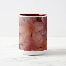 Taza Bicolor Floral rosa