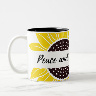 Taza Bicolor Floral Two Ton Mug