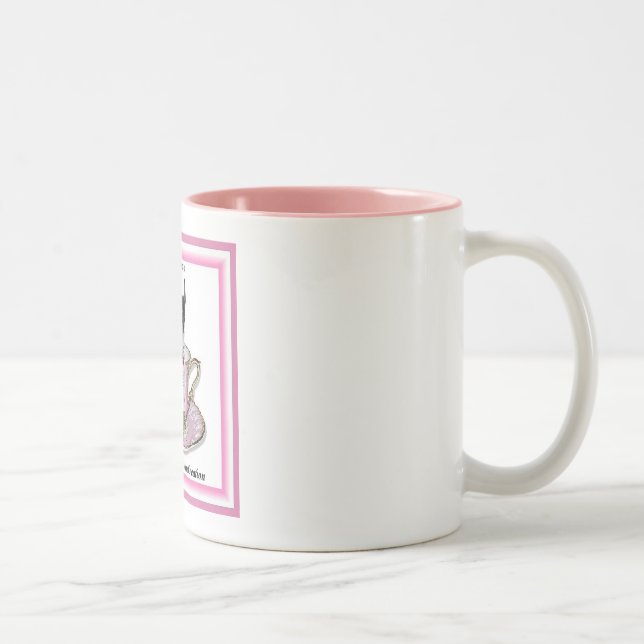 Taza Bicolor Florece una creación de mylittlechi.com (Derecha)