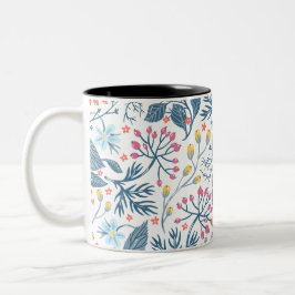 Taza Bicolor Flores