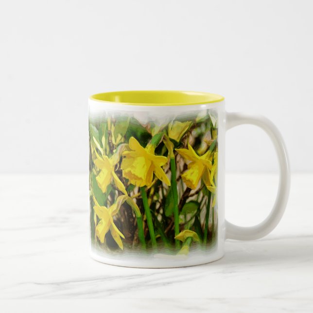 TAZA BICOLOR FLORES (Derecha)