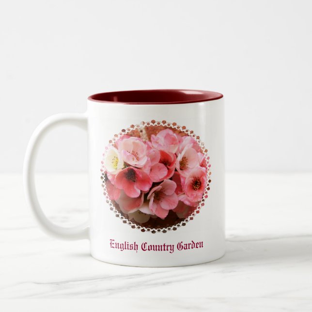 TAZA BICOLOR FLORES (Izquierda)