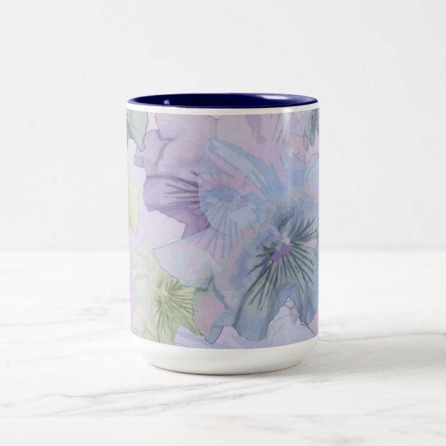 Taza Bicolor Flores (Centro)