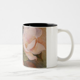 Taza Bicolor Flores blancas
