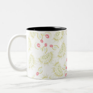 Taza Bicolor Flores cactianas