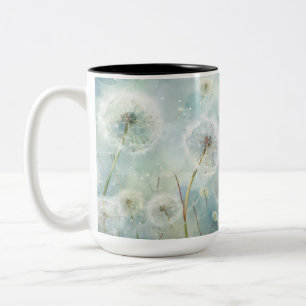 TAZA BICOLOR FLORES DE BAÑO DE BAÑO DE COLOR DE AGUA PASTEL DE