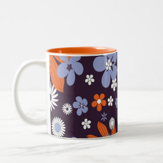 Taza Bicolor Flores de bonito