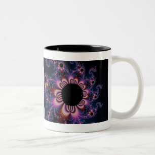 Taza Bicolor Flores de cactus - fractal