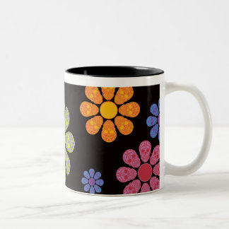 TAZA BICOLOR FLORES DE CALENTAMIENTO