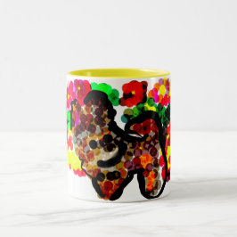 Taza Bicolor flores de Chihuahua