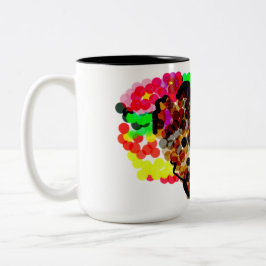 Taza Bicolor flores de Chihuahua