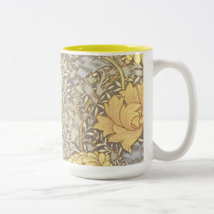 Taza Bicolor Flores de crisantemo de William Morris