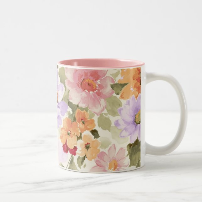 Taza Bicolor Flores de jardín (Derecha)