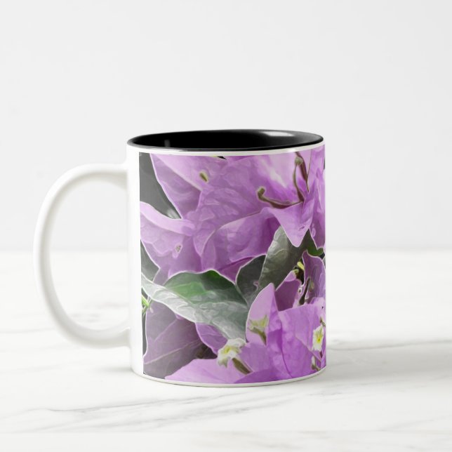 Taza Bicolor Flores de lavanda (Izquierda)