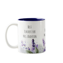 Flores de lavanda personalizadas Agradecimiento a