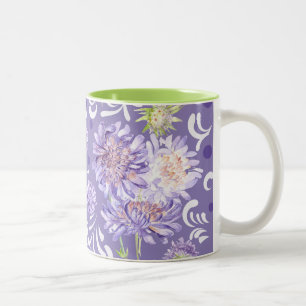 Taza Bicolor flores de pradera