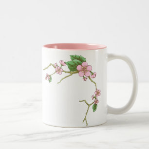 Taza Bicolor Flores de Sakura