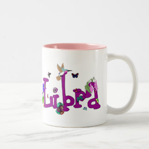 Taza Bicolor Flores del libra