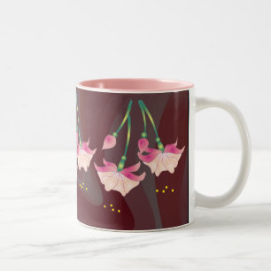 Taza Bicolor FLORES FUCSIAS de SHARON SHARPE