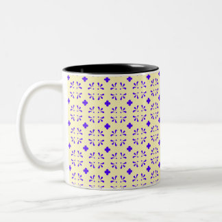 Taza Bicolor flores magenta