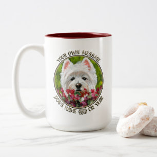 Taza Bicolor Flores occidentales y rosas