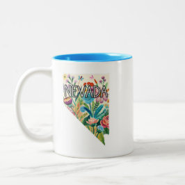 Taza Bicolor Flores salvajes de Nevada