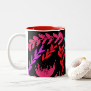 Taza Bicolor Flores silvestres en colores que POP!