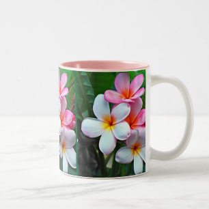 Taza Bicolor Flores tropicales