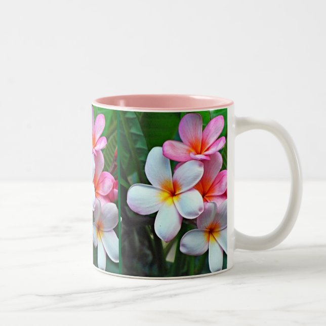 Taza Bicolor Flores tropicales (Derecha)