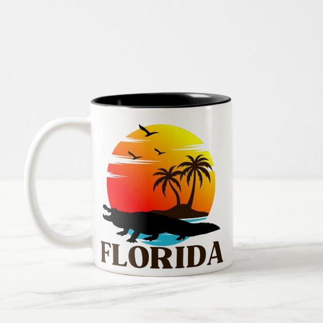 Taza Bicolor Florida (Izquierda)