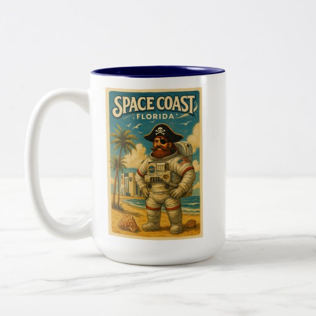 Taza Bicolor "Florida astropirata" (Izquierda)