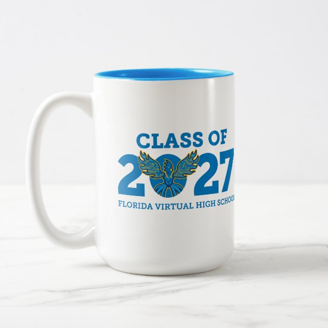 Taza Bicolor Florida Virtual HS Clase de 2027 (Izquierda)