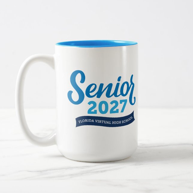 Taza Bicolor Florida Virtual HS Senior 2027 (Izquierda)