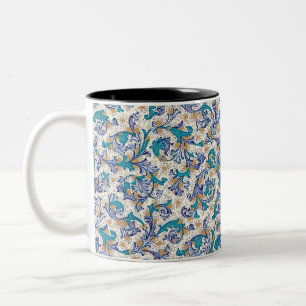 Taza Bicolor Florituras florentinas italianas