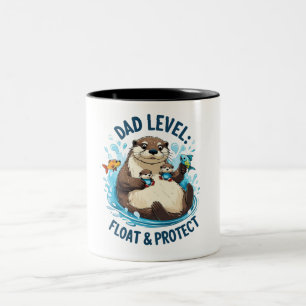 Taza Bicolor Flotar y proteger - Otter Dad Funny