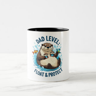 Taza Bicolor Flotar y proteger - Otter Dad Funny