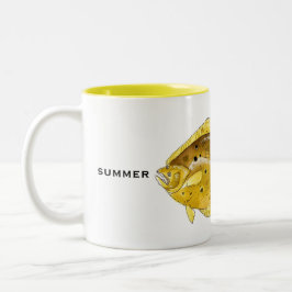 Taza Bicolor Flounder Mug | Fish Mug