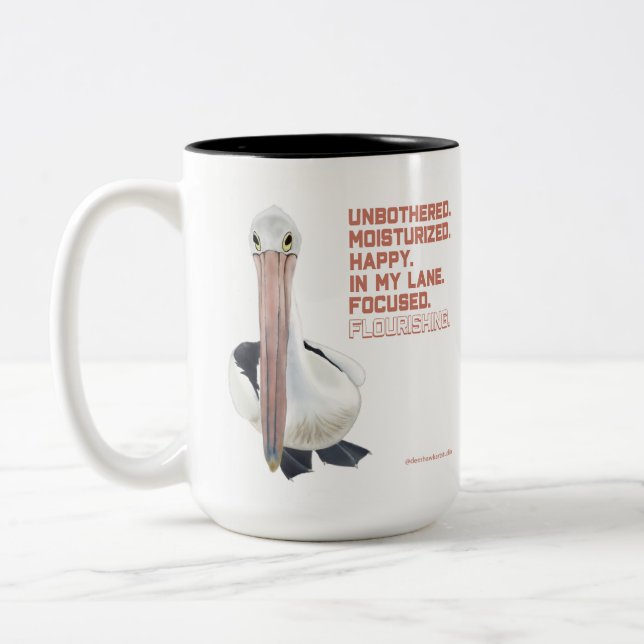 Taza Bicolor Flourie Pelican Mug (Izquierda)