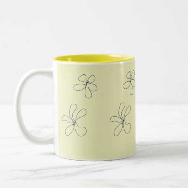 Taza Bicolor flower mug (Izquierda)