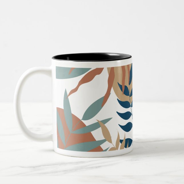 Taza Bicolor flower pattern (Izquierda)