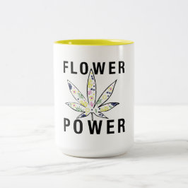 Taza Bicolor Flower power