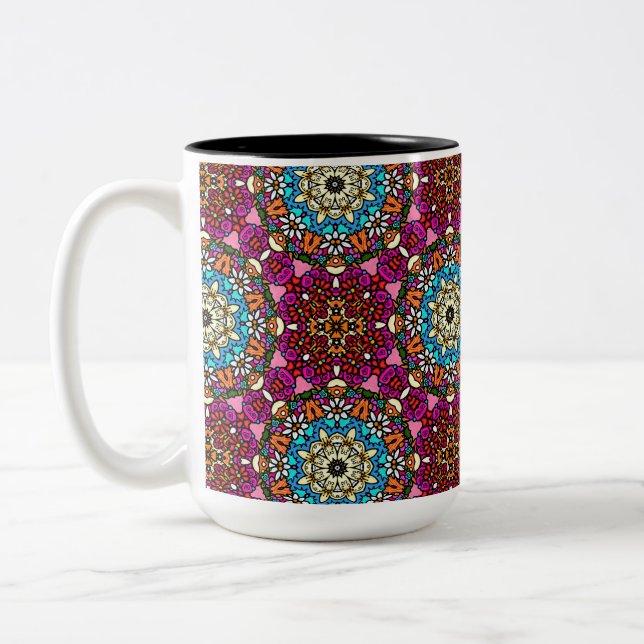 Taza Bicolor Flower Power Groovy Garden (Izquierda)