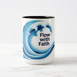 Taza Bicolor Flujo con fe