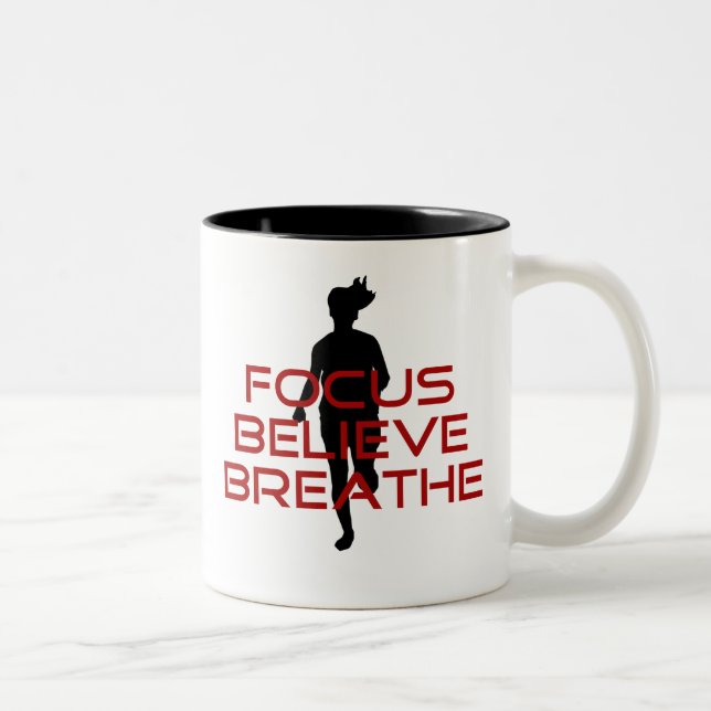 Taza Bicolor Foco rojo cree que respirar (Derecha)
