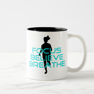 Taza Bicolor Focus Believe Breathe Aqua