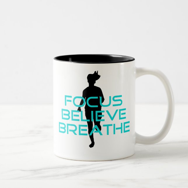 Taza Bicolor Focus Believe Breathe Aqua (Derecha)